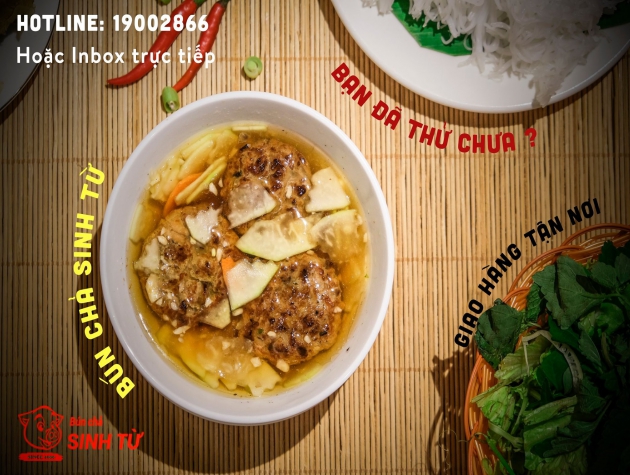 Bún Chả Sinh Từ ăn một lần nhớ mãi mùi hương